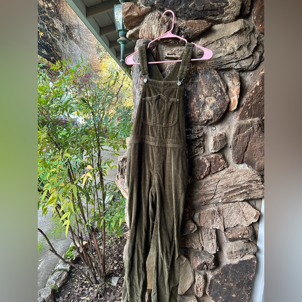 Old Navy Olive Green Corduroy Overalls